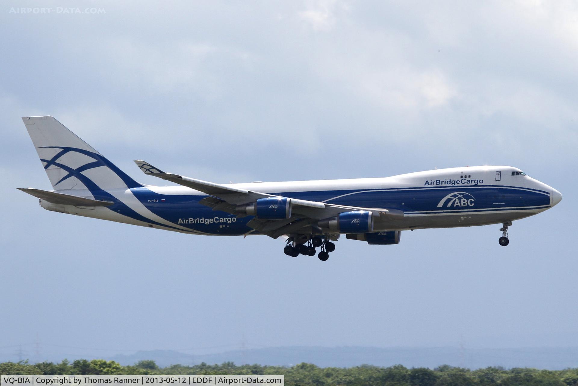 VQ-BIA, 2009 Boeing 747-4KZF (SCD) C/N 36785, Air Bridge Cargo B747