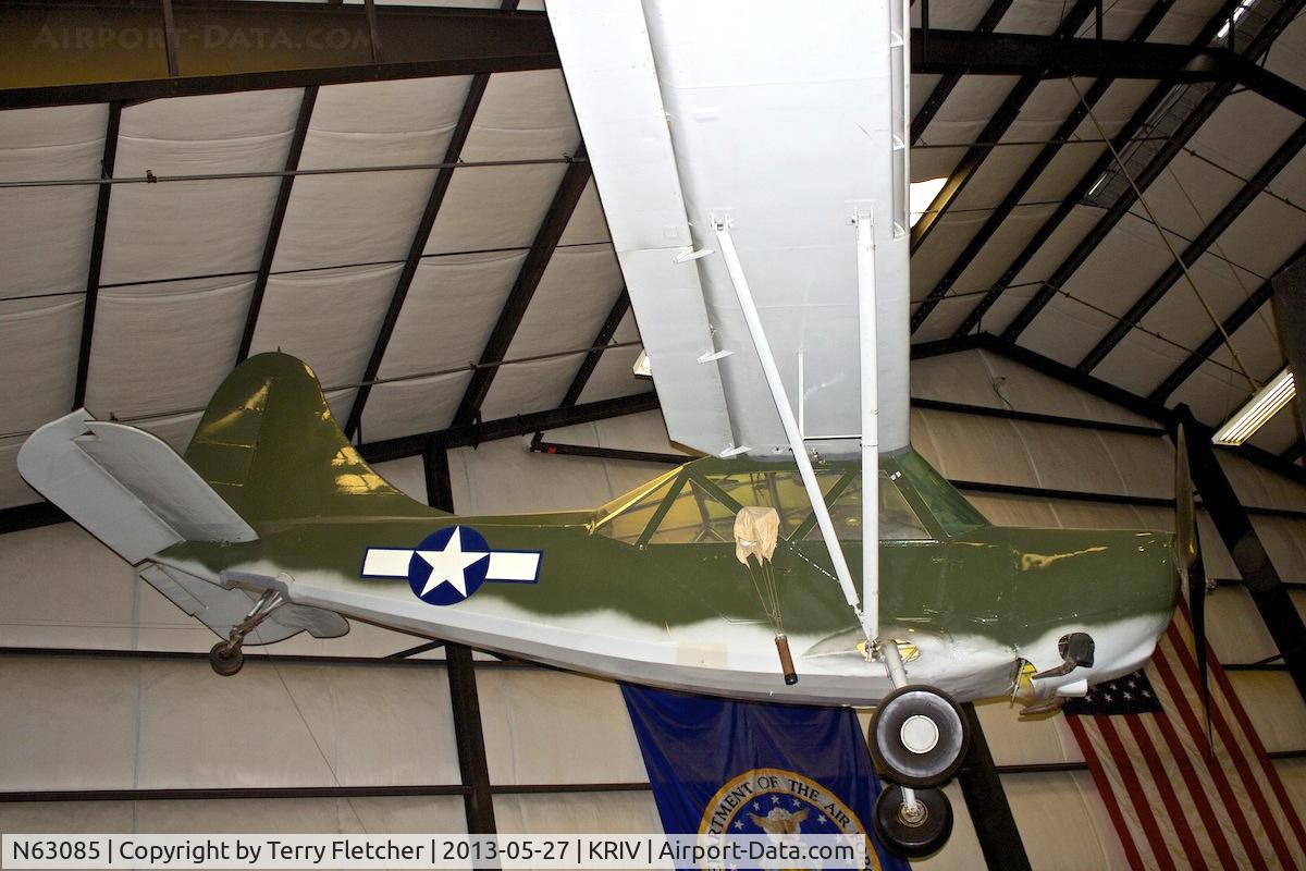 N63085, 1943 Stinson L-5 Sentinel C/N 76-249, At March AFB Museum , California