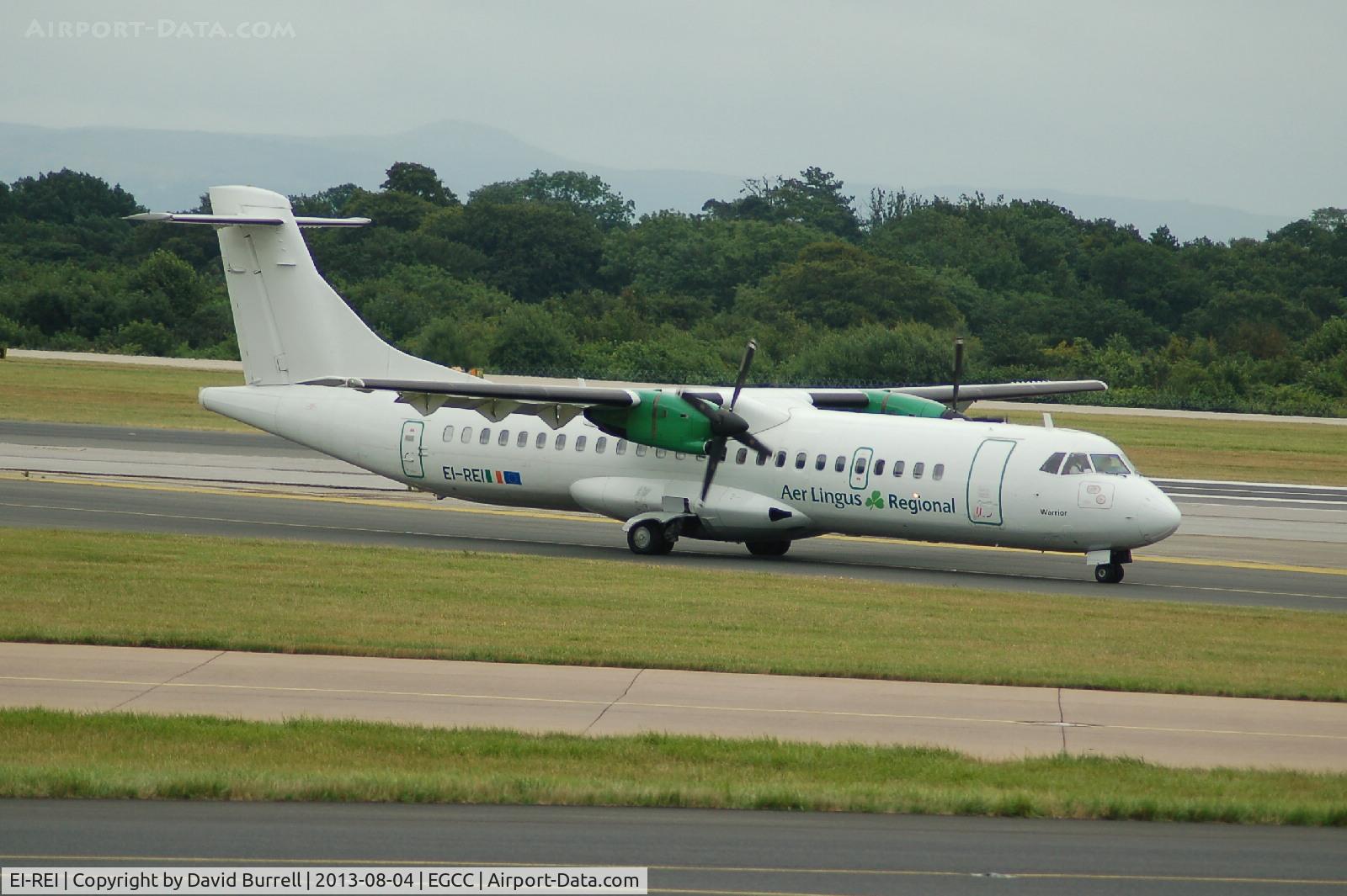 EI-REI, 1991 ATR 72-201 C/N 267, Aer Lingus Regional ATR 72-201 (Warrior) Taxiing at Manchester Airport.