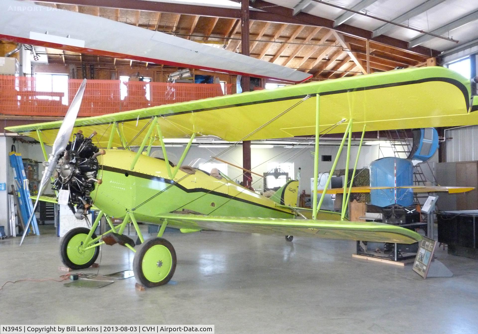 N3945, 1926 Travel Air 4000 C/N 319, Now on exhibit in a small museum at Hollister Airport.