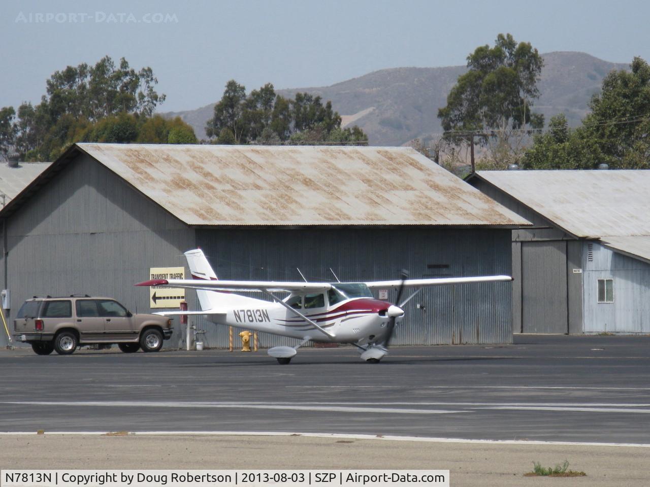 N7813N, 1974 Cessna 182P Skylane C/N 18263290, 1974 Cessna 182P SKYLANE, Continental O-470 230 hp, holding short 22