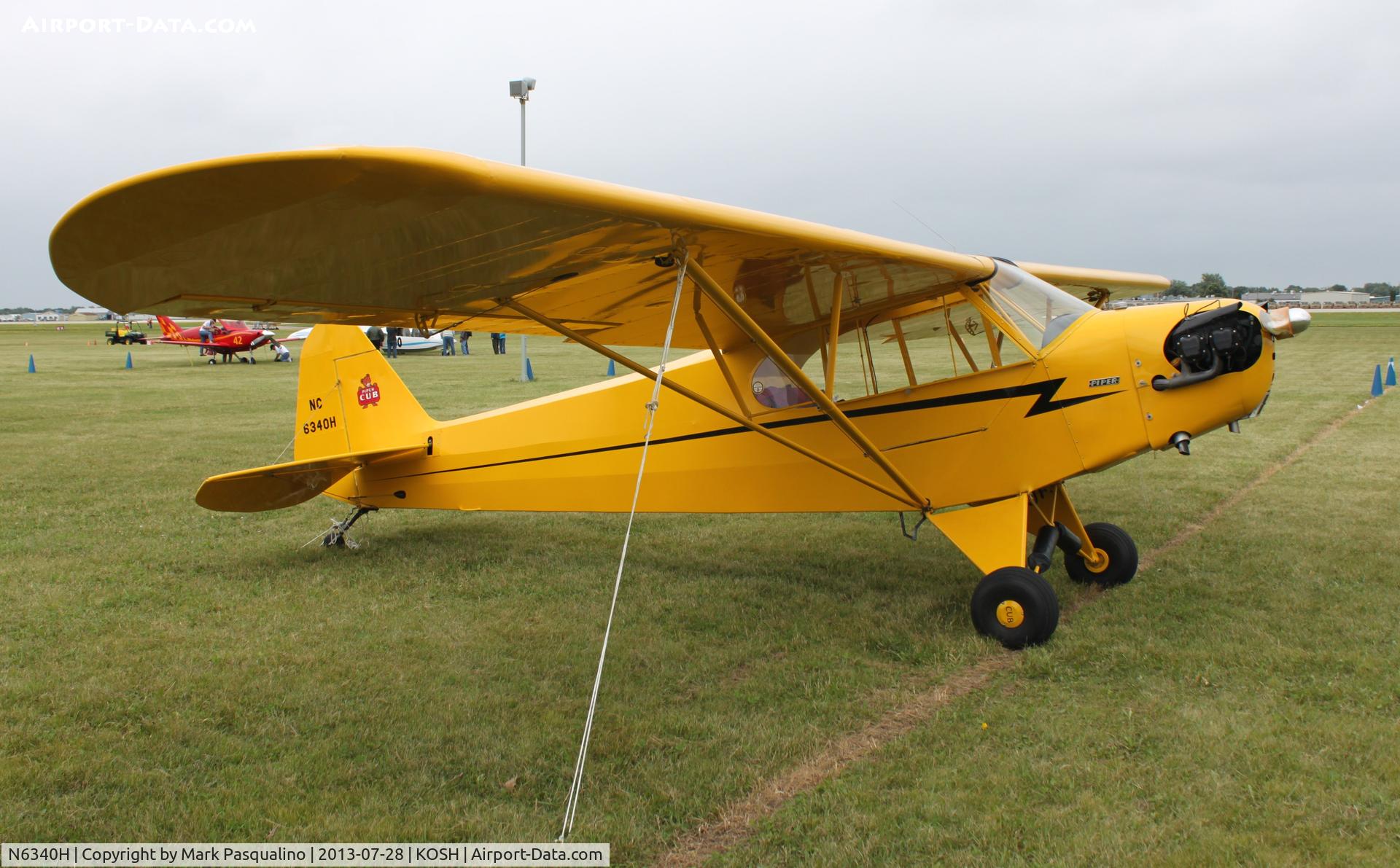 N6340H, 1946 Piper J3C-65 Cub C/N 19520, Piper J3C-65