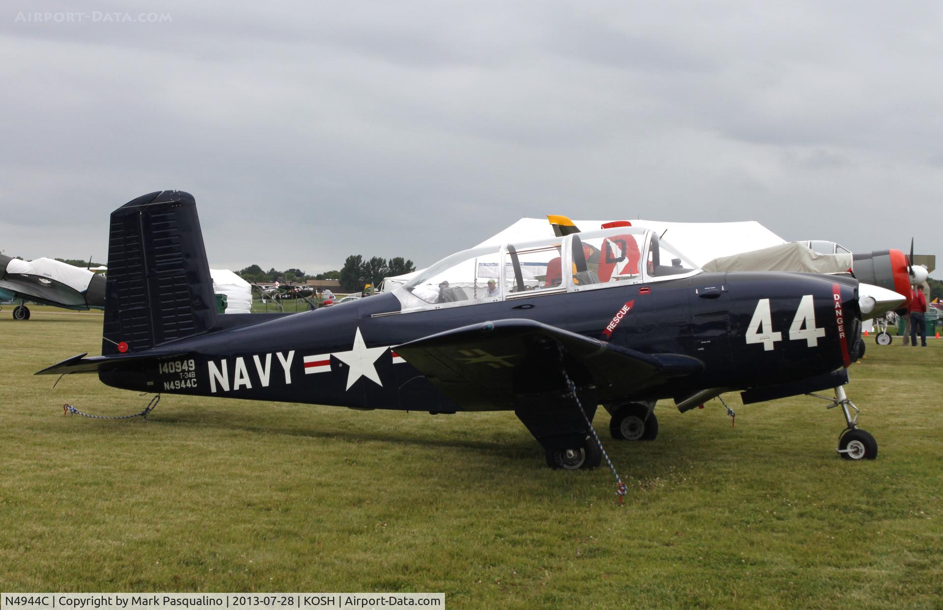 N4944C, 1956 Beech D-45 (T-34B) Mentor C/N BG-283, Beech T-34B