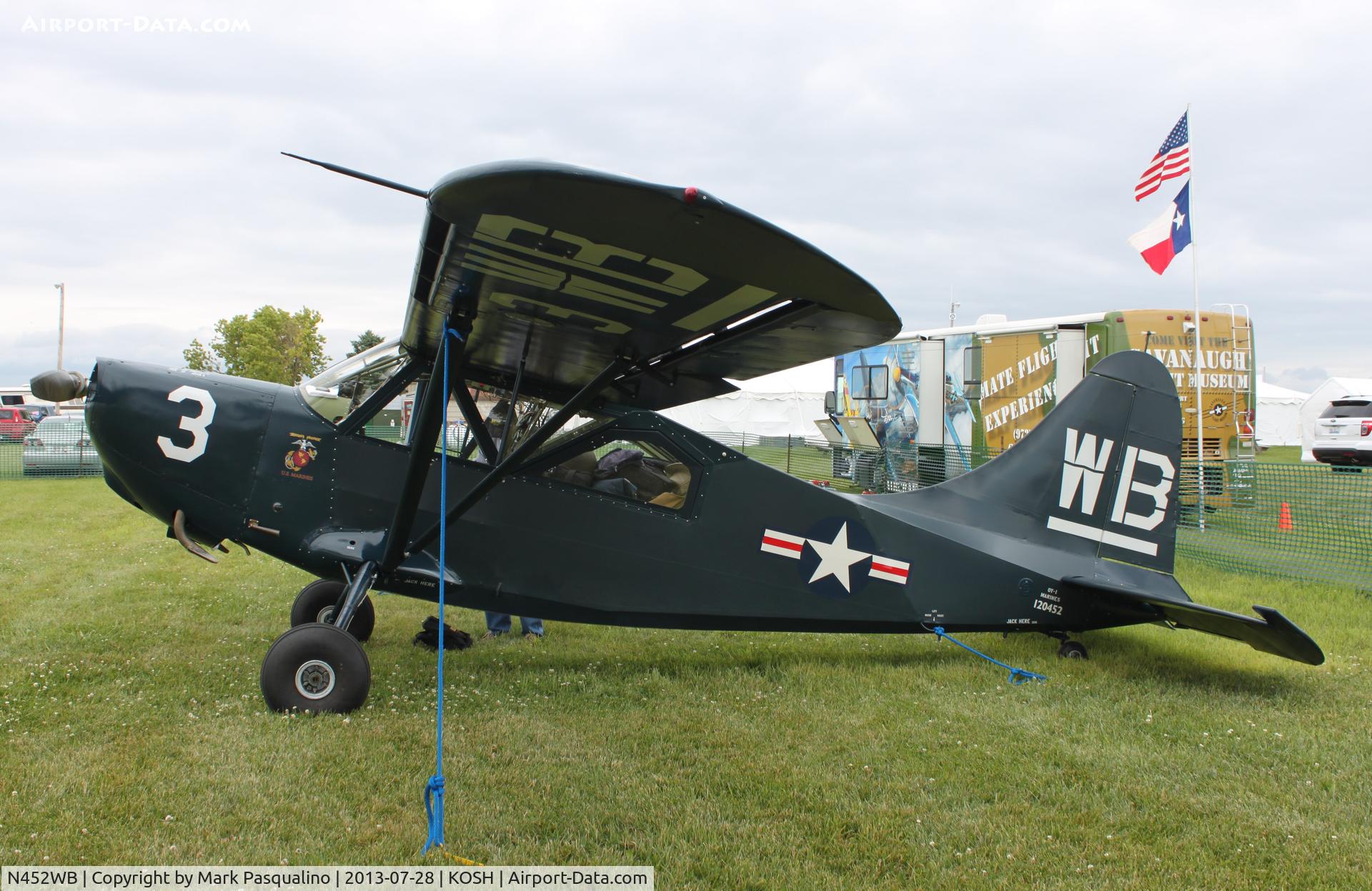 N452WB, Stinson L-5E-1 Sentinel C/N 76-3462, Stinson L-5E-1