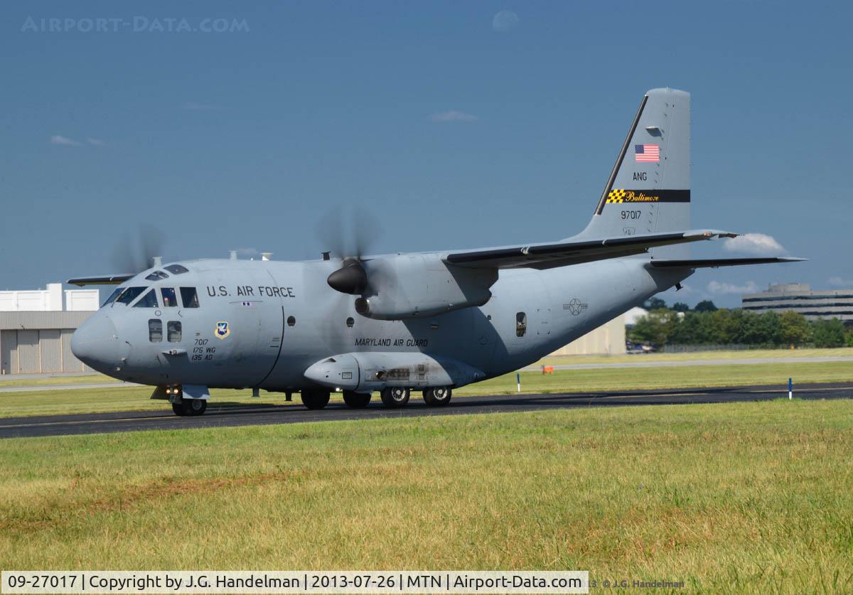 09-27017, 2009 Alenia C-27J Spartan C/N 4157/JCA8, Taxiing for take off