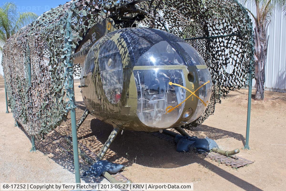 68-17252, 1968 Hughes OH-6A Cayuse C/N 1212, At the March Field Air Museum , Riverside , California