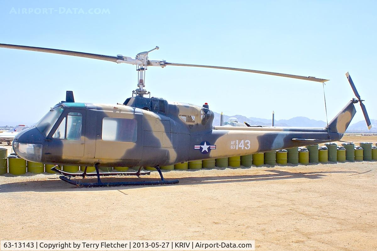 63-13143, Bell UH-1F Iroquois C/N 7003, At the March Field Air Museum , Riverside , California