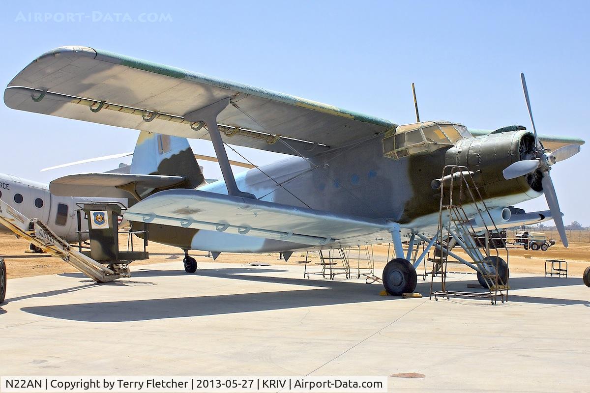 N22AN, 1975 Antonov (PZL-Mielec) An-2R C/N 1G165-50, At the March Field Air Museum , Riverside , California
