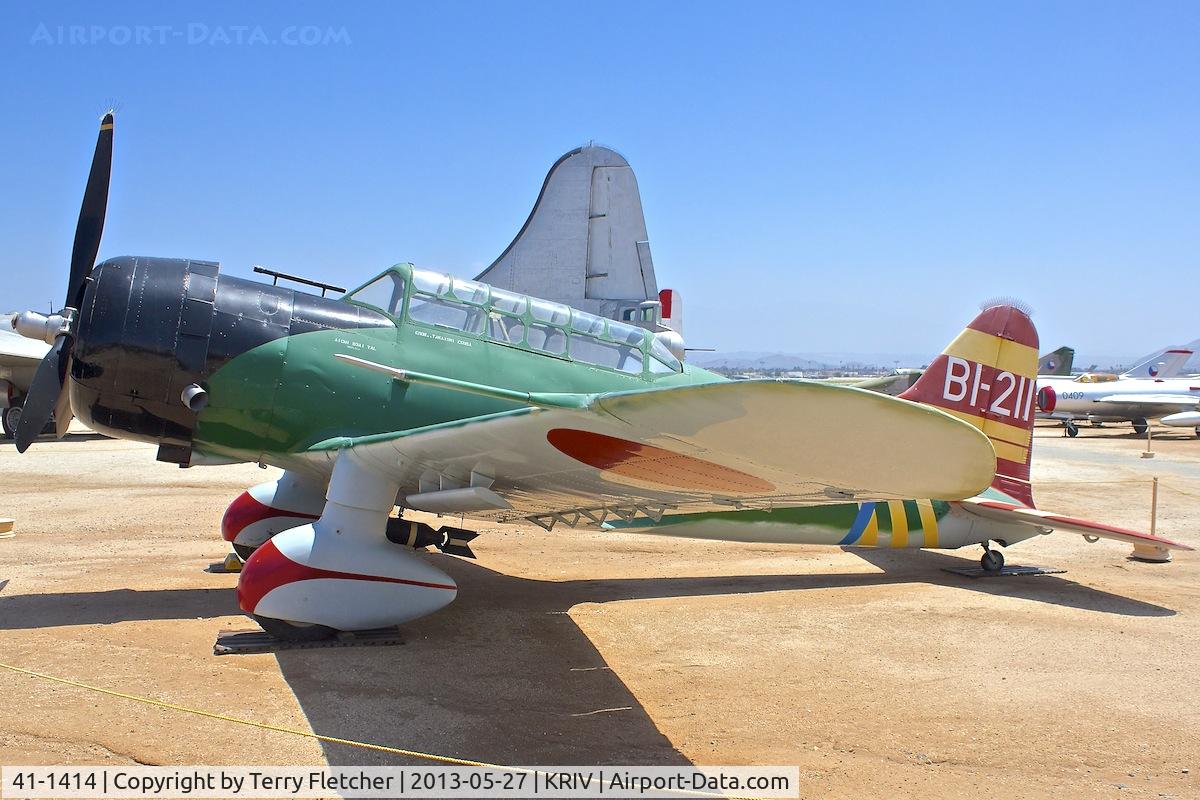 41-1414, 1941 Vultee BT-13 Valiant C/N 1524, At March Field Air Museum , Riverside , California