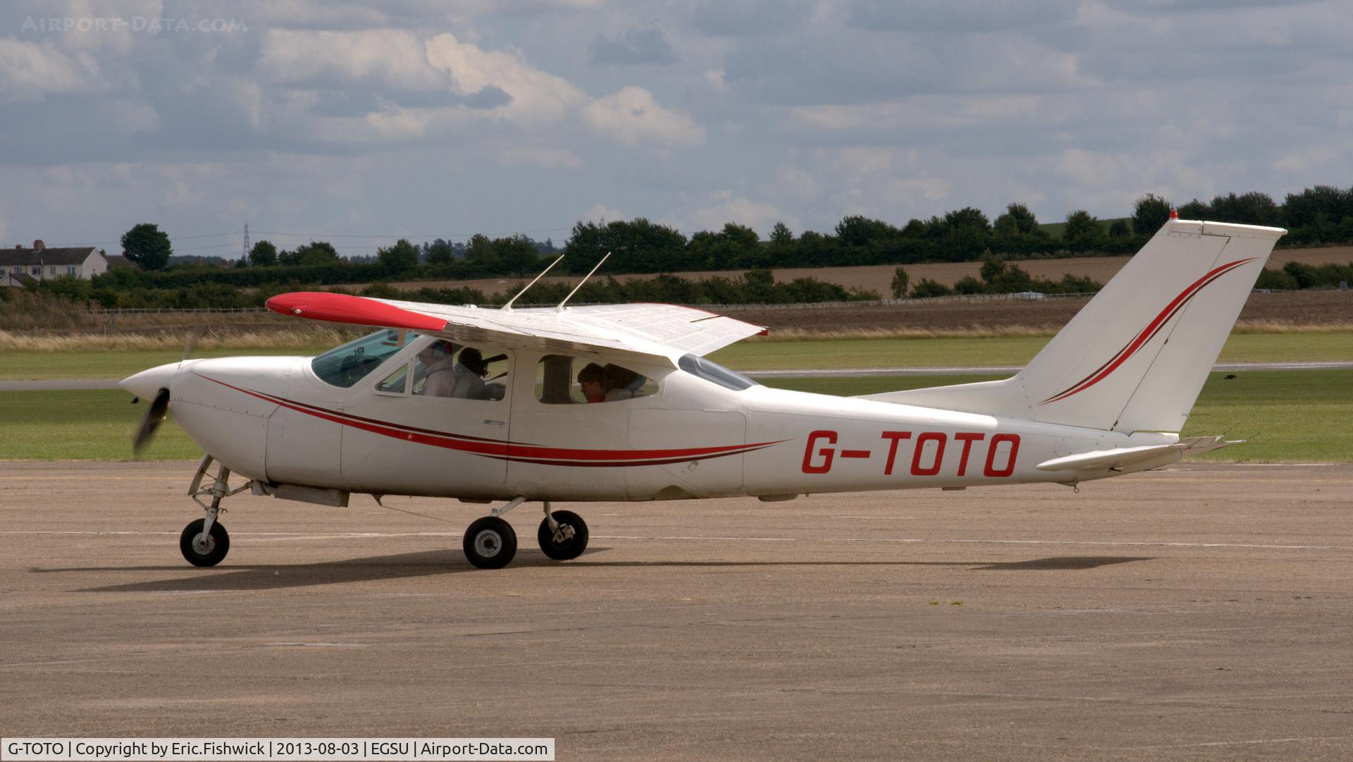 G-TOTO, 1972 Reims Cessna F177RG C/N 0049, 1. G-TOTO preparing to depart Duxford Airfield.