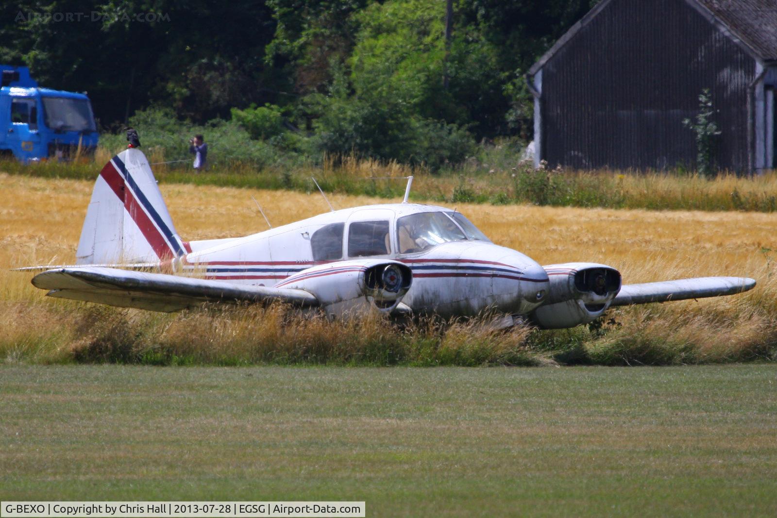 G-BEXO, 1955 Piper PA-23 Apache C/N 23-213, PA-23 Apache wreck at Stapleford