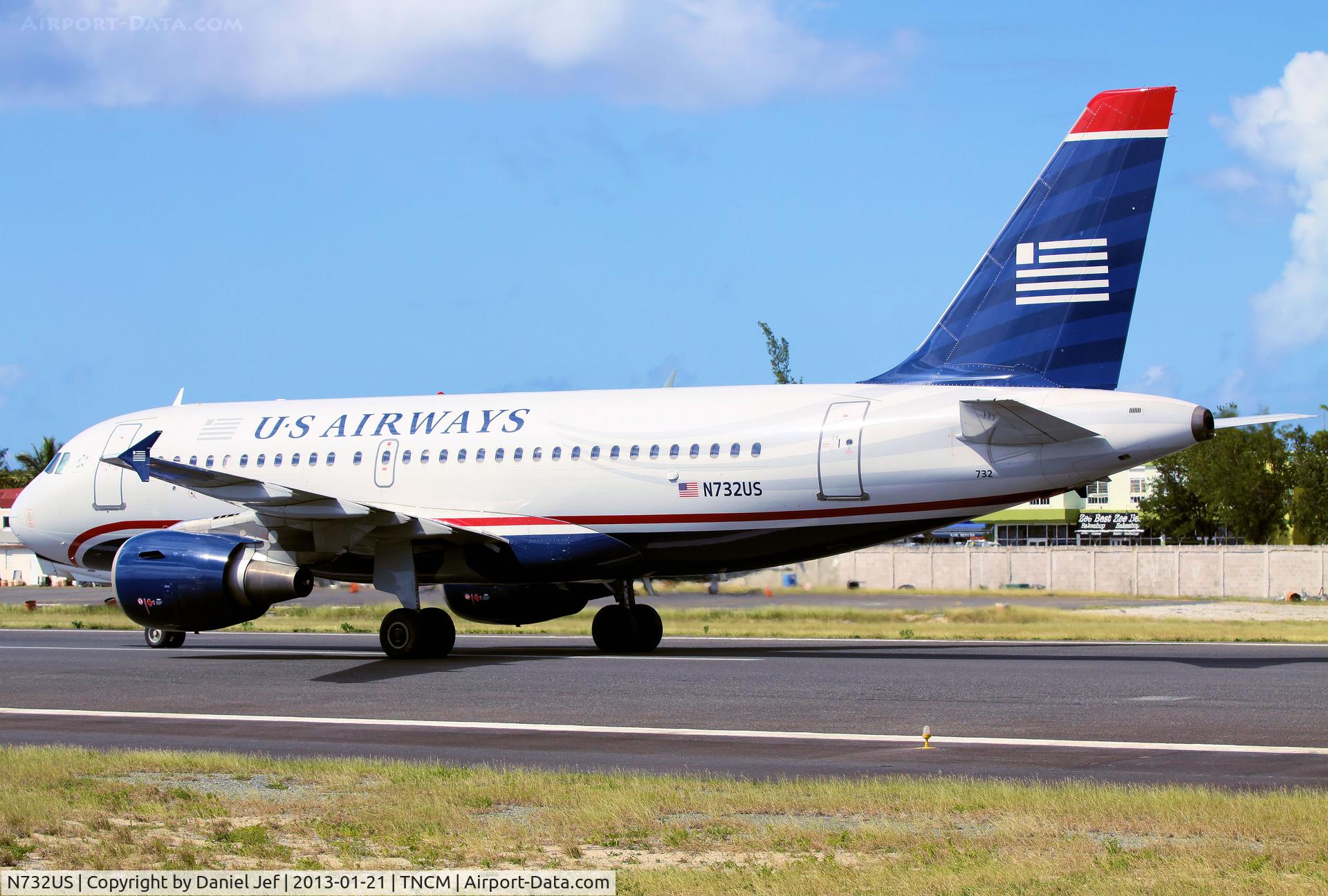 N732US, 2000 Airbus A319-112 C/N 1203, N732US