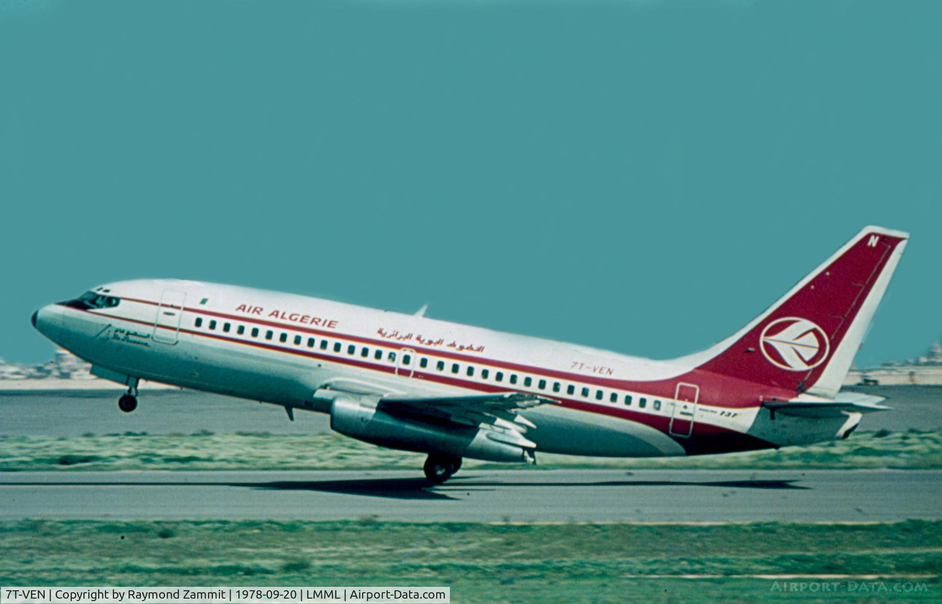 7T-VEN, 1976 Boeing 737-2D6 C/N 21211/454, B737-200 7T-VEN Air Algerie