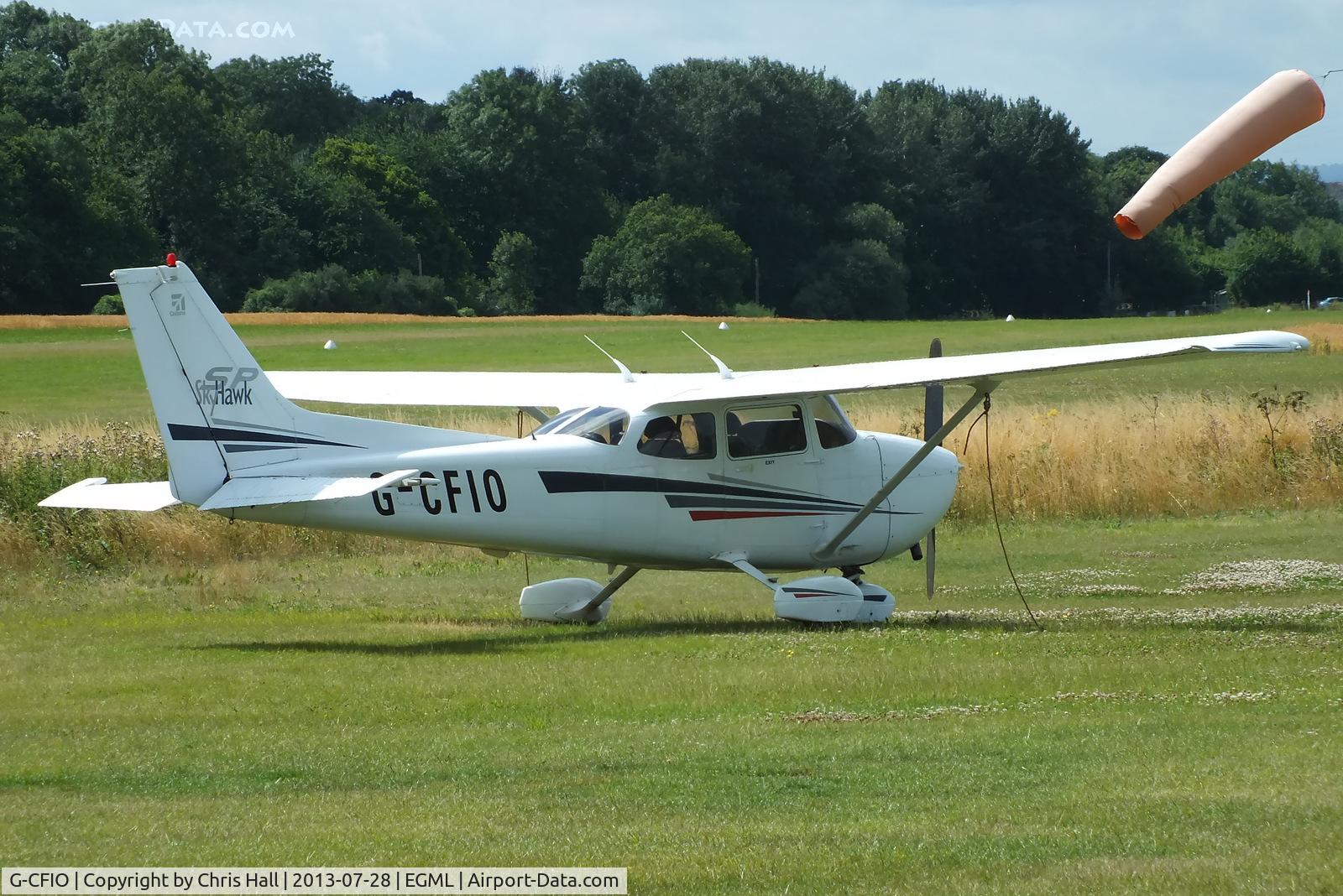 G-CFIO, 2002 Cessna 172S Skyhawk SP C/N 172S9079, at Daymn's Hall Farm, Upminster, Essex