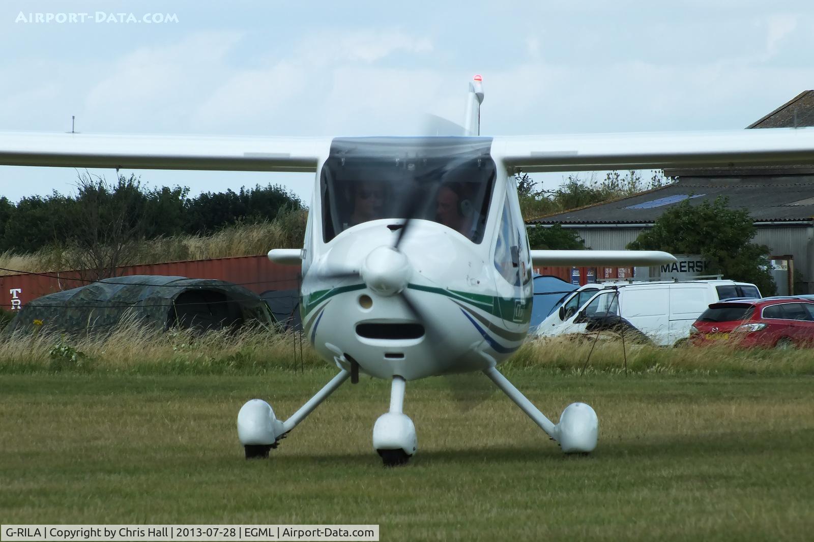 G-RILA, 2006 Flight Design CTSW C/N 8192, wing walking at Daymn's Hall Farm, Upminster, Essex