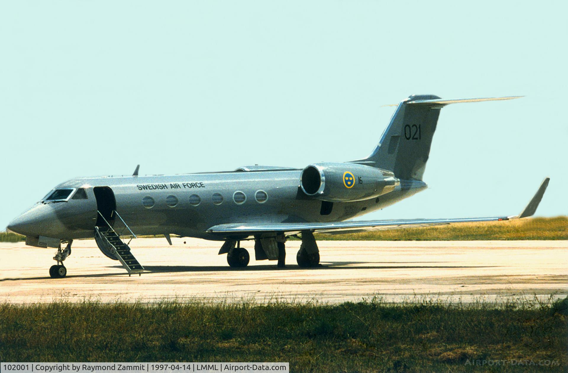 102001, 1987 Gulfstream Aerospace G-IV (Tp102C) C/N 1014, GulfstreamII 102001/021 Swedish Air Force