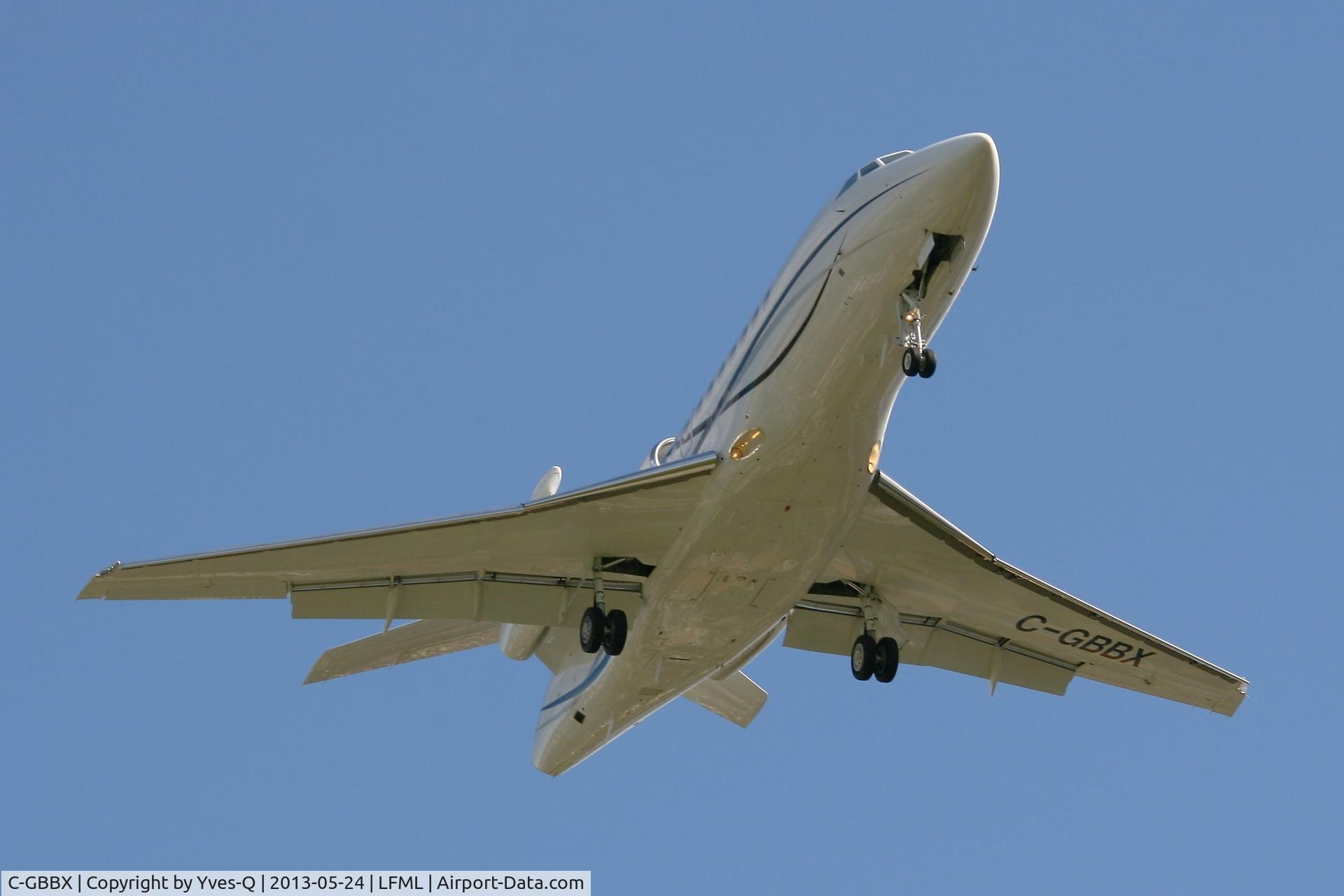 C-GBBX, 2000 Dassault Falcon 900EX C/N 64, Dassault Falcon 900EX, Short approach rwy 31L, Marseille-Marignane Airport (LFML-MRS)