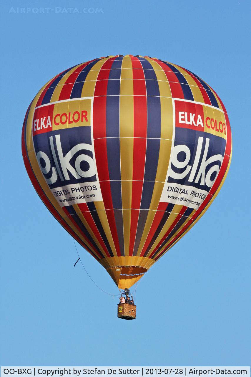 OO-BXG, 2004 Libert L.3400 C/N 305/029, Balloon meeting Eeklo 2013.