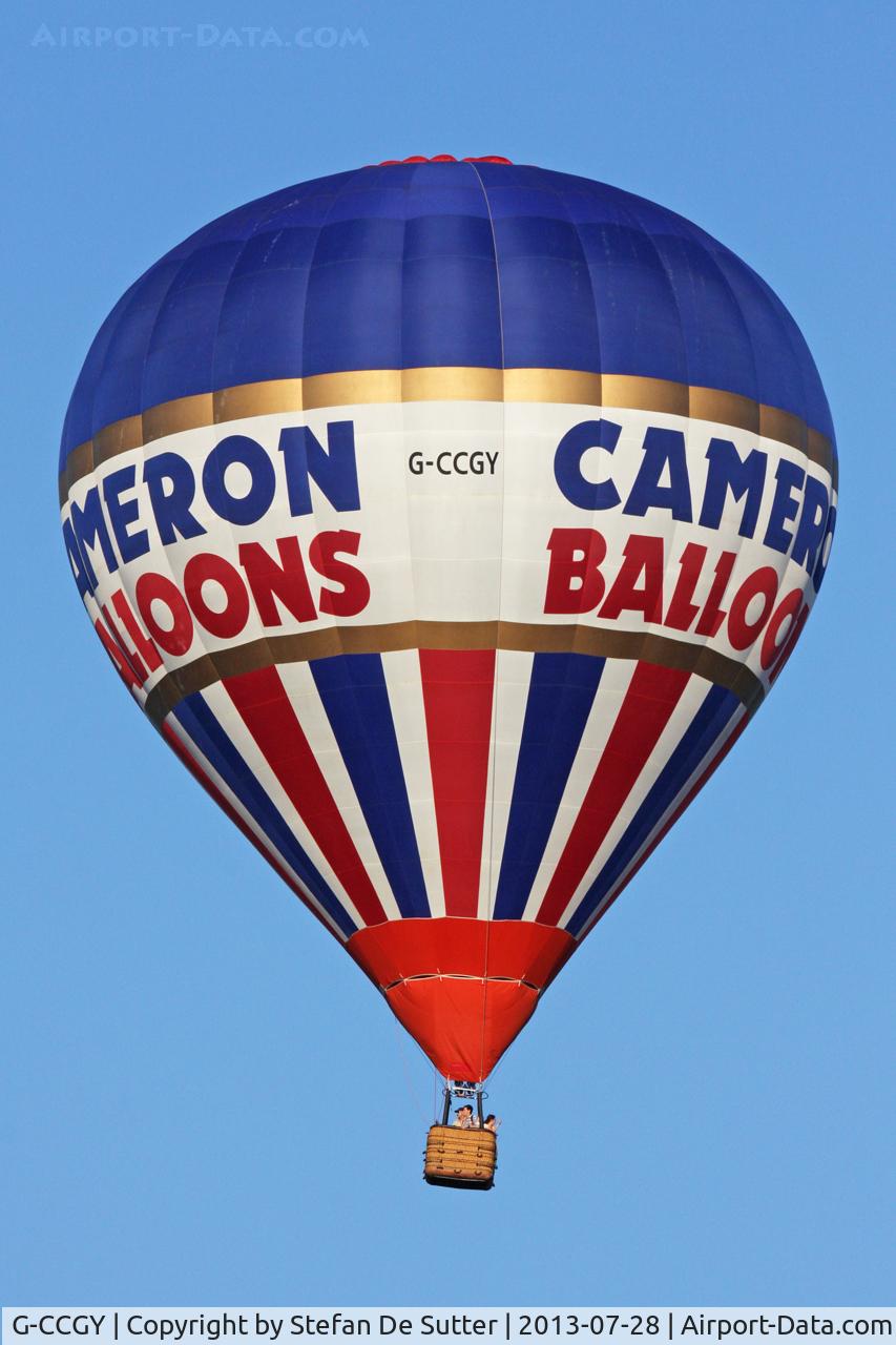 G-CCGY, 2003 Cameron Balloons Z-105 C/N 10422, Balloon meeting Eeklo 2013.