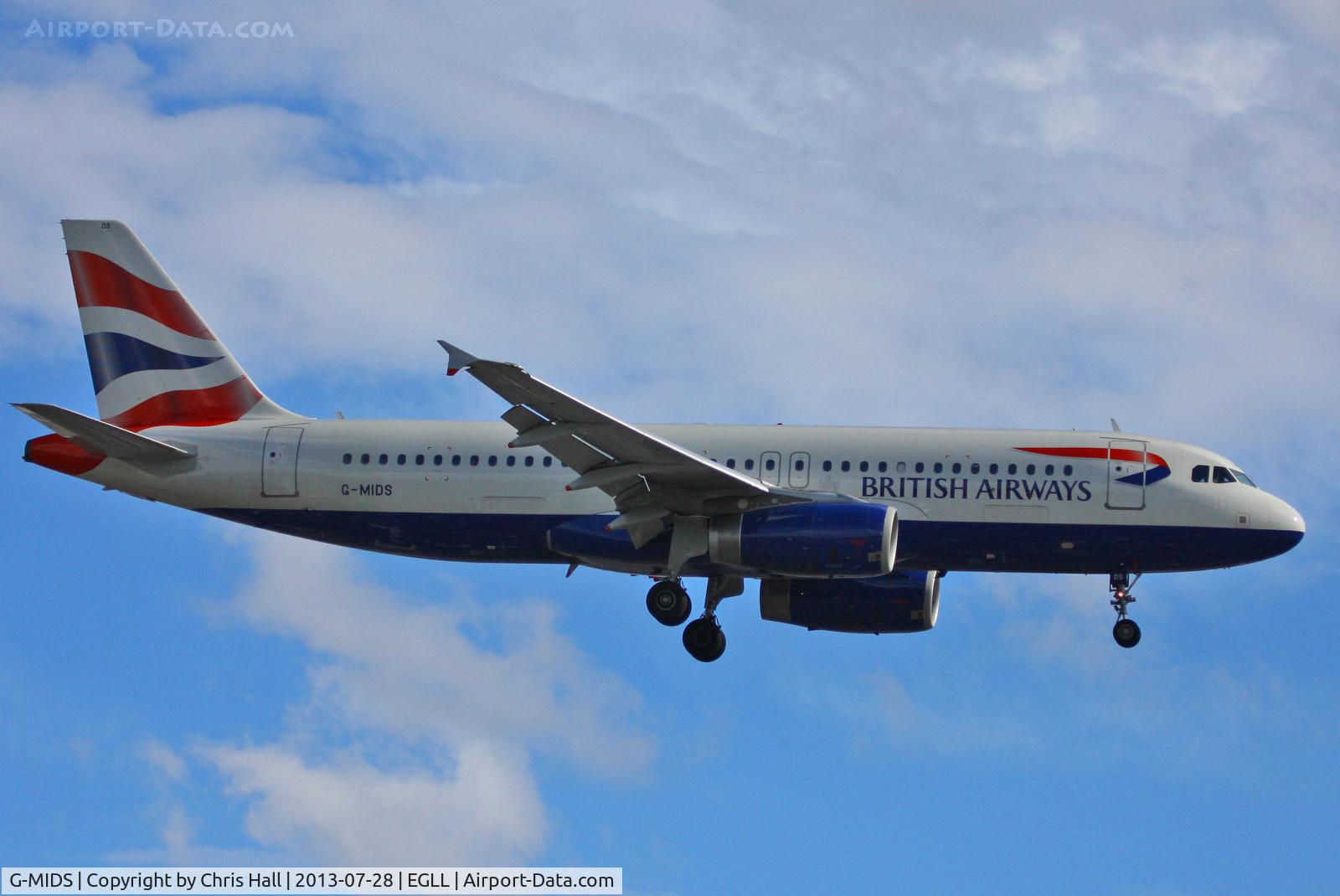 G-MIDS, 2001 Airbus A320-232 C/N 1424, British Airways