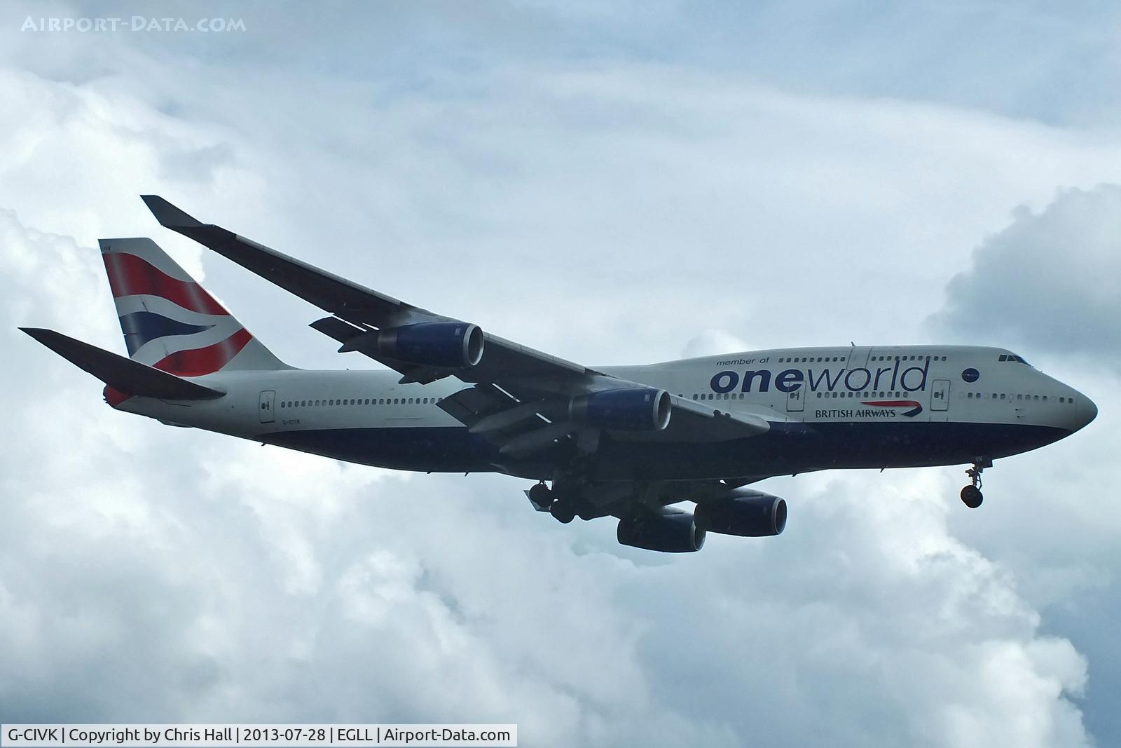 G-CIVK, 1997 Boeing 747-436 C/N 25818, British Airways