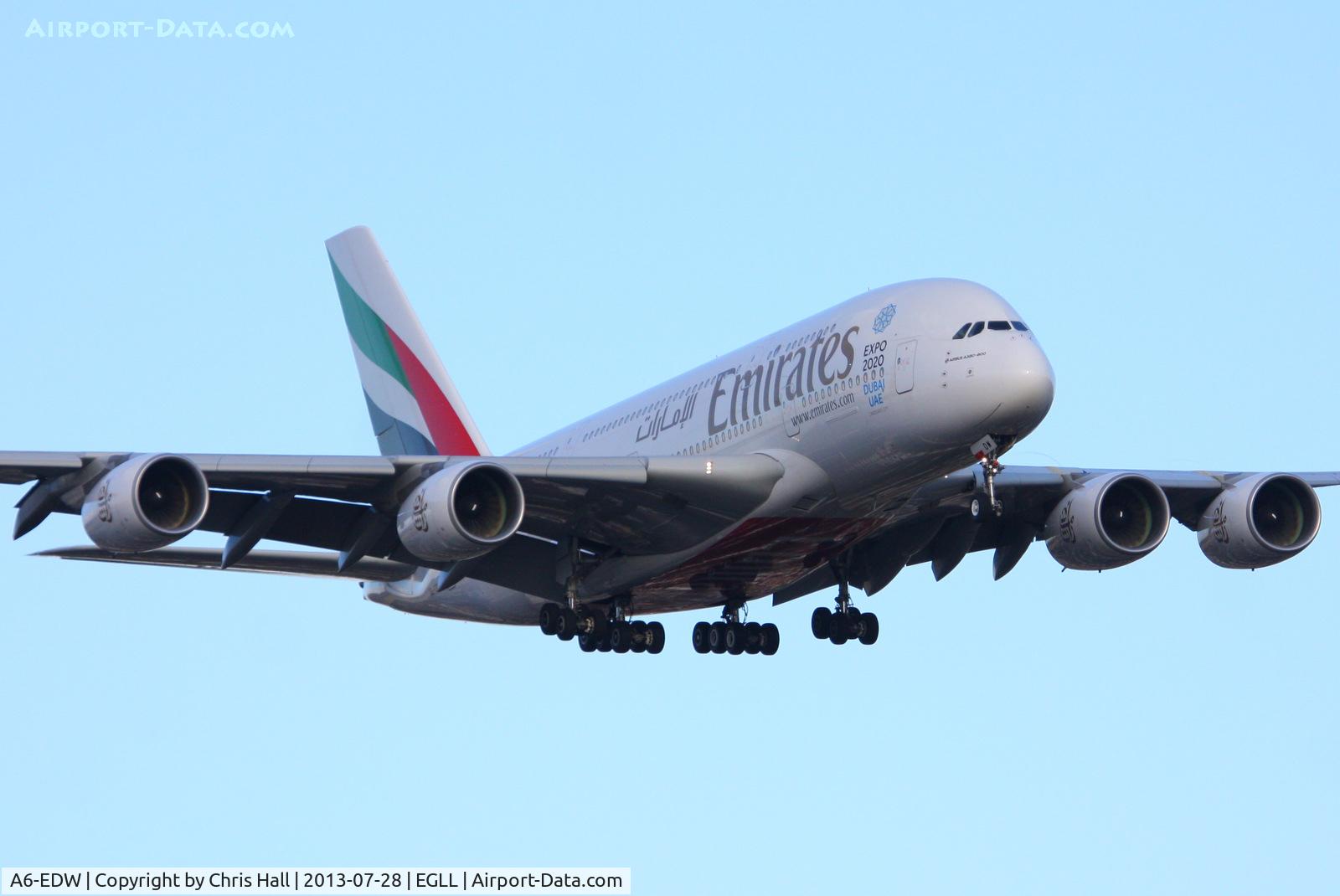 A6-EDW, 2012 Airbus A380-861 C/N 103, Emirates