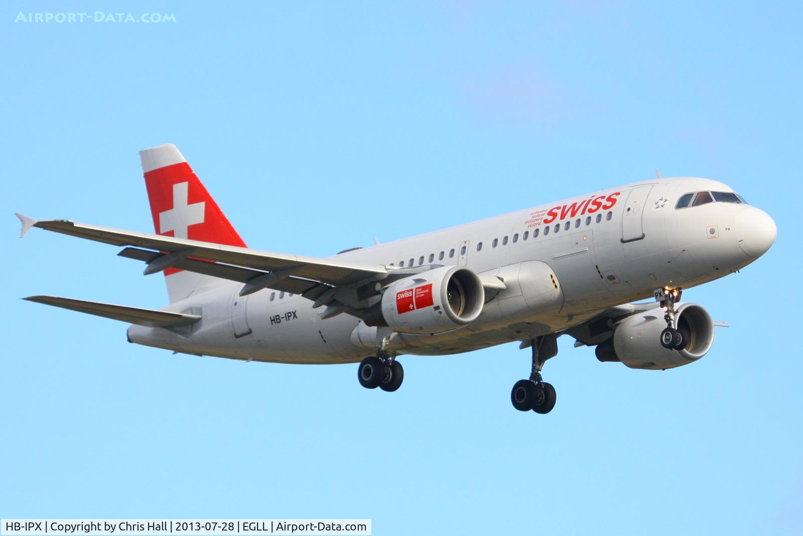 HB-IPX, 1996 Airbus A319-112 C/N 612, Swiss International Air Lines