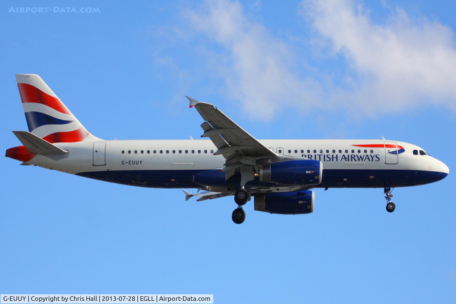 G-EUUY, 2008 Airbus A320-232 C/N 3607, British Airways
