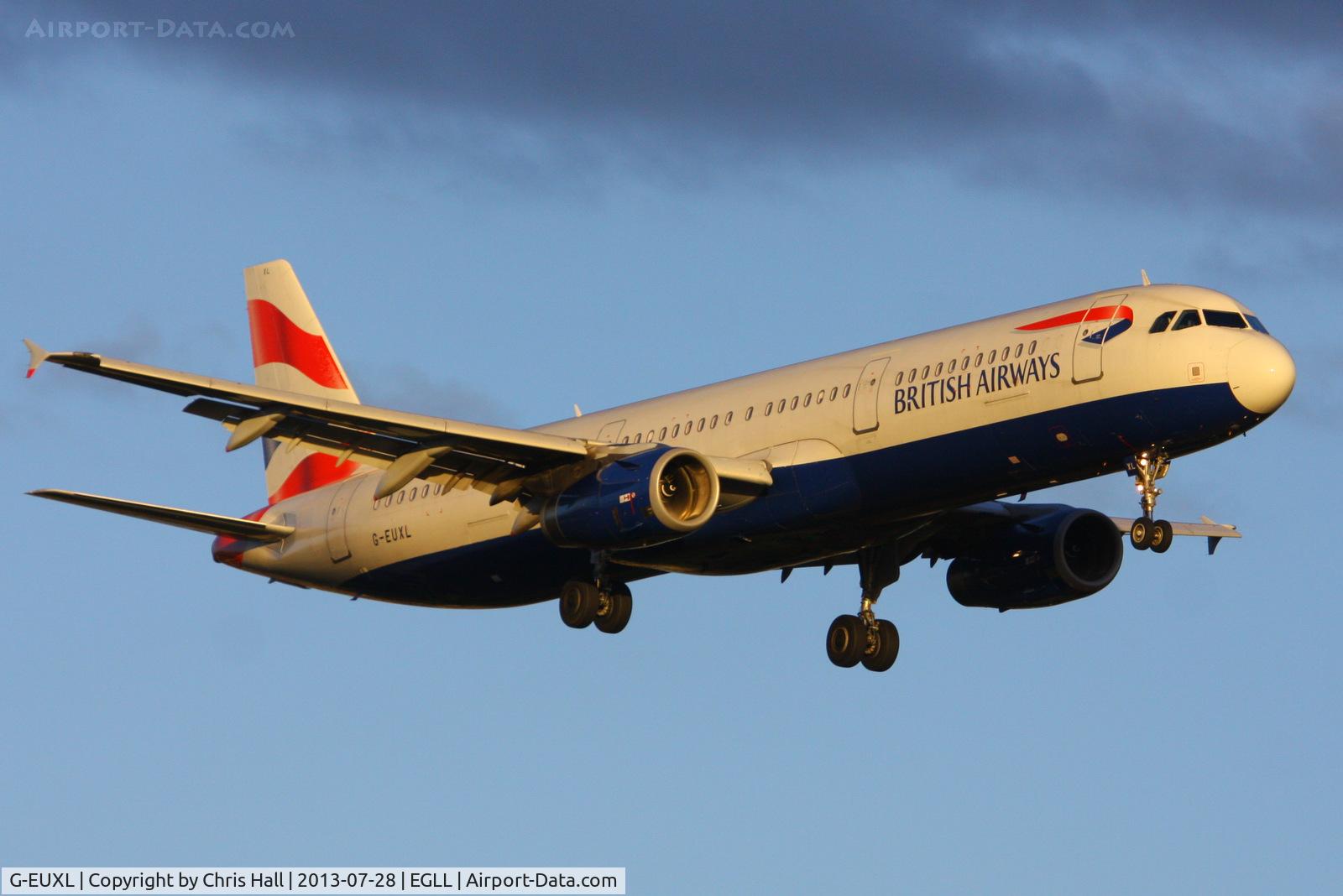 G-EUXL, 2007 Airbus A321-231 C/N 3254, British Airways