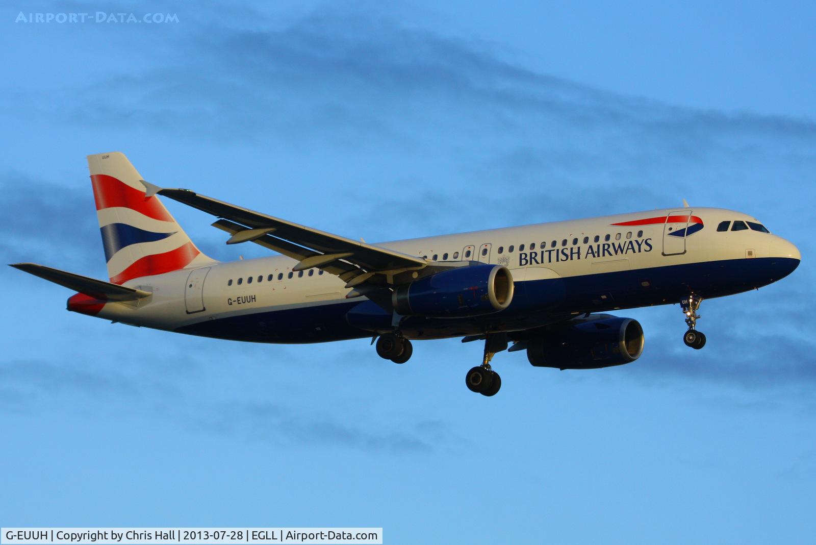 G-EUUH, 2002 Airbus A320-232 C/N 1665, British Airways