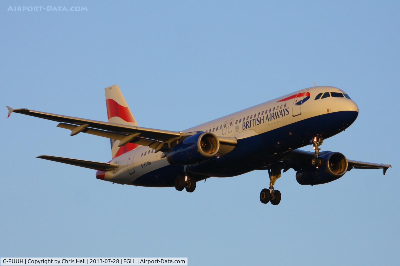 G-EUUH, 2002 Airbus A320-232 C/N 1665, British Airways