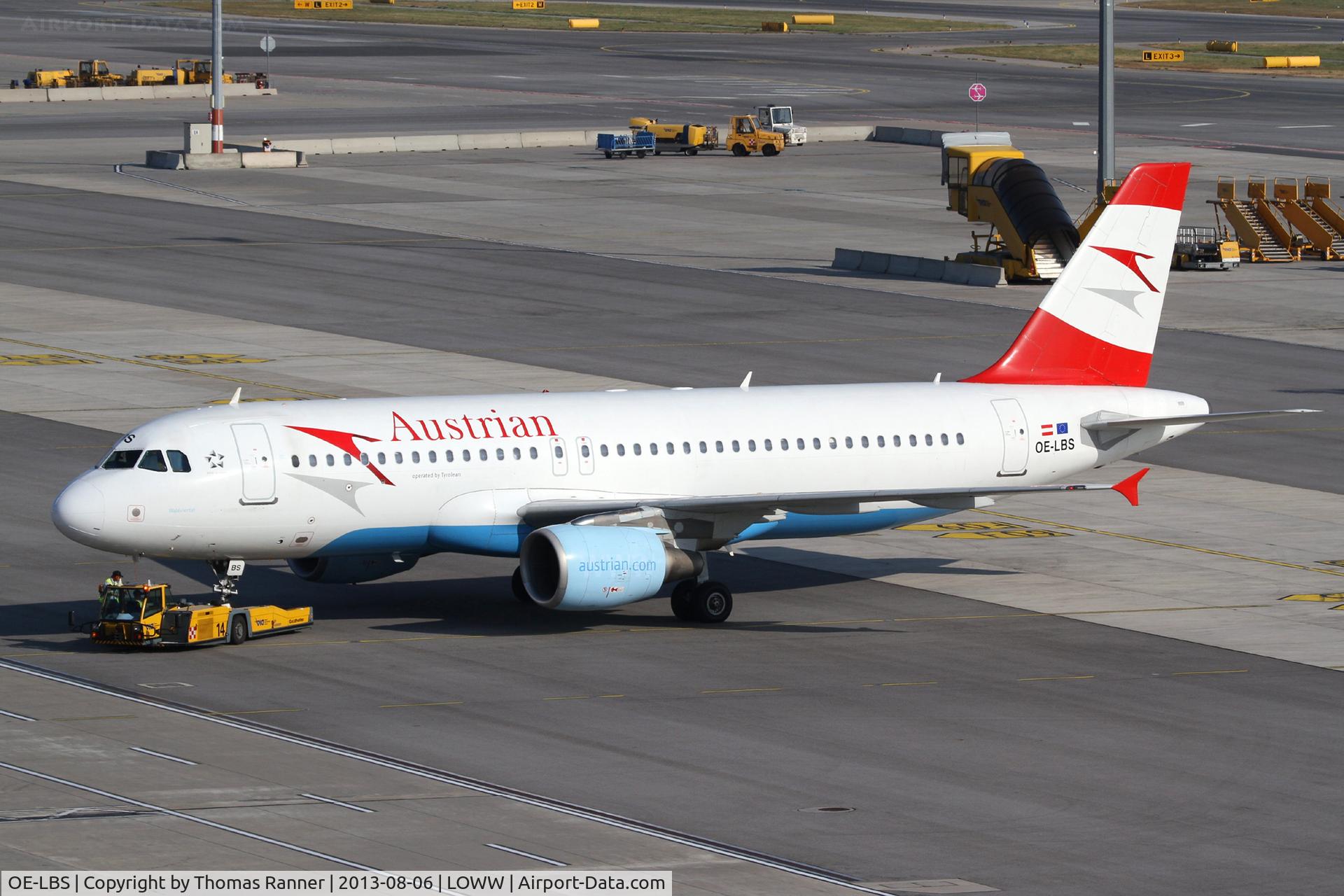 OE-LBS, 2000 Airbus A320-214 C/N 1189, Austrian A320