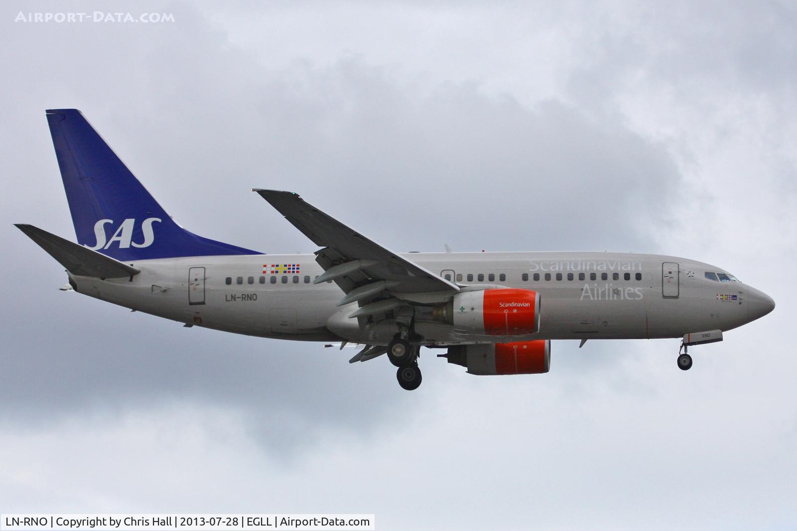LN-RNO, 1999 Boeing 737-783 C/N 28316, Scandinavian Airlines
