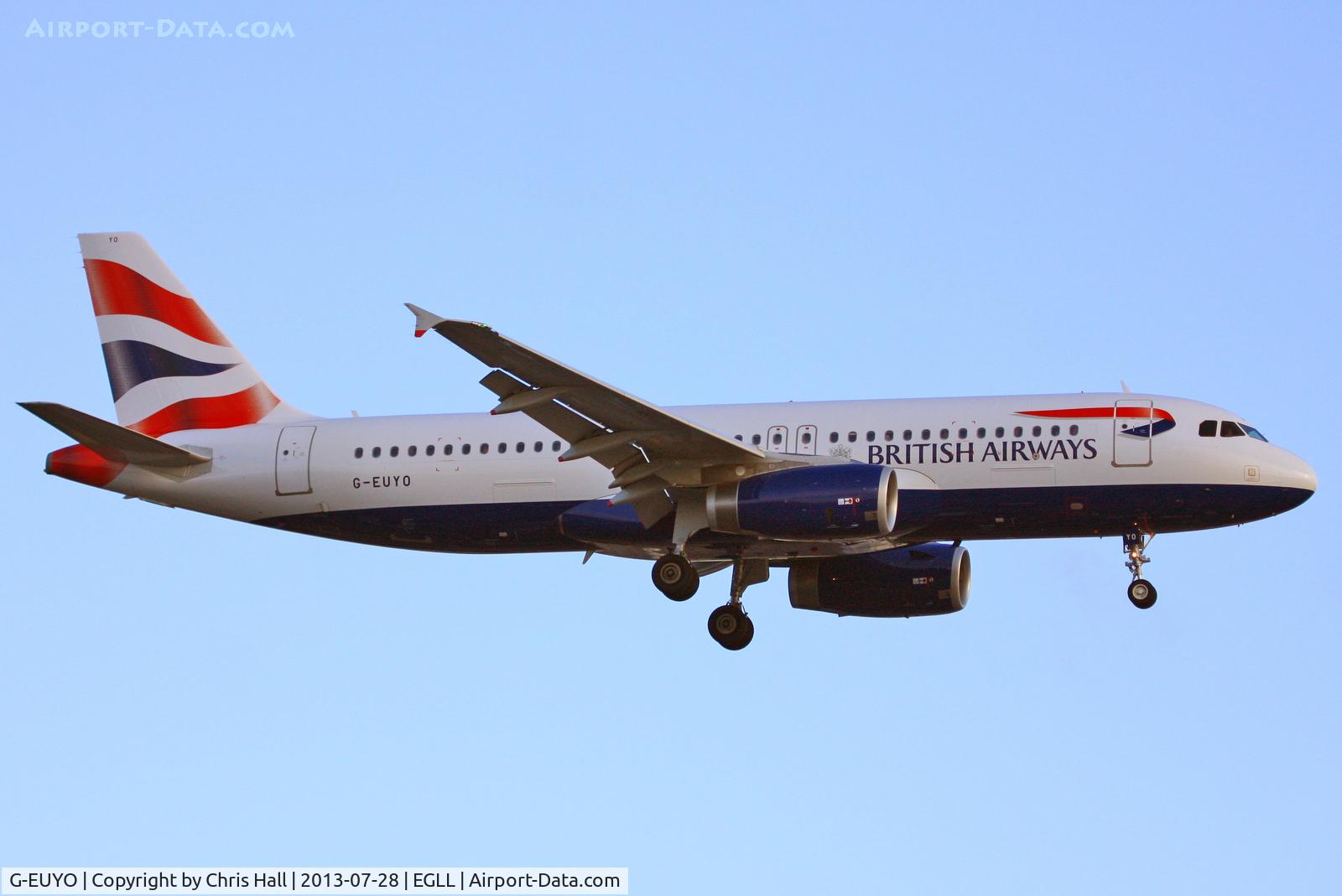 G-EUYO, 2013 Airbus A320-232 C/N 5634, British Airways