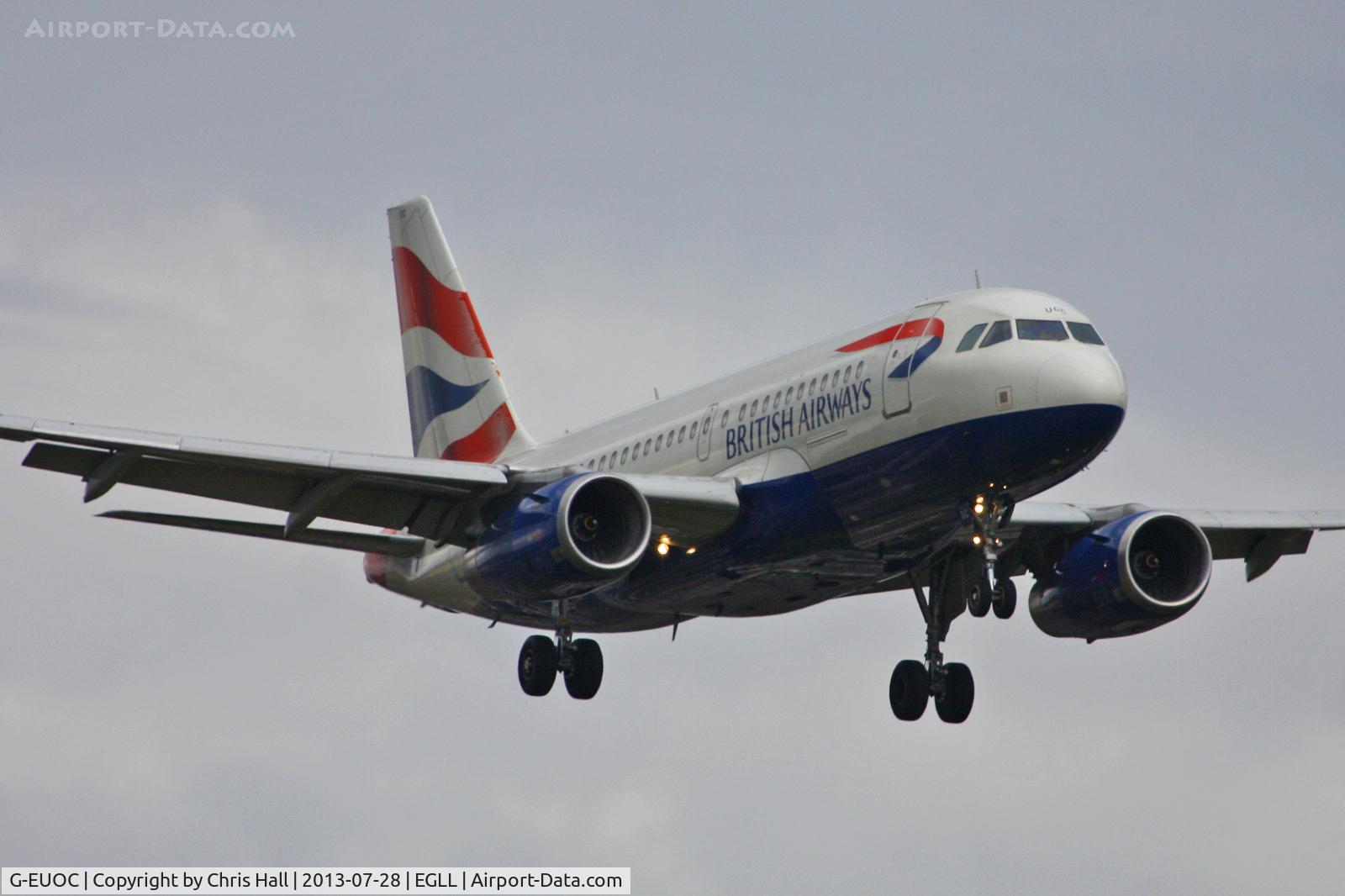 G-EUOC, 2001 Airbus A319-131 C/N 1537, British Airways