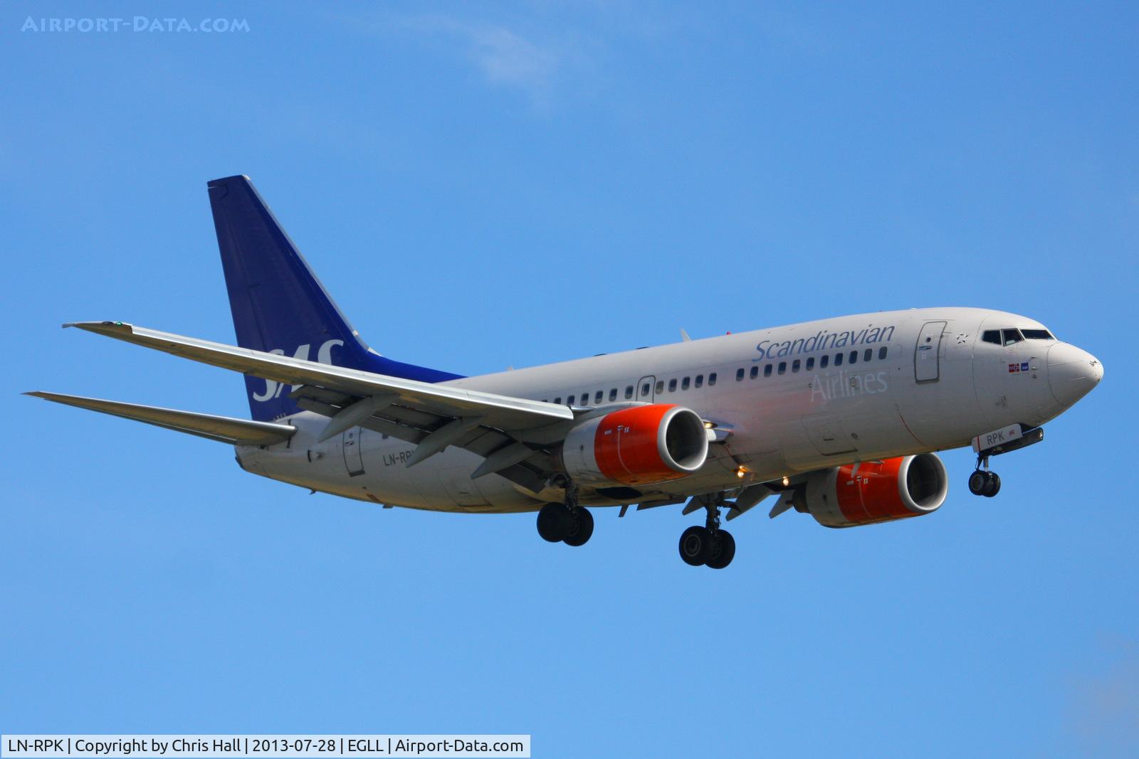 LN-RPK, 2000 Boeing 737-783 C/N 28317, SAS Scandinavian Airlines