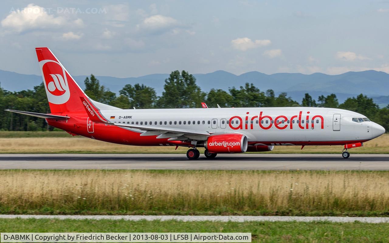 D-ABMK, 2012 Boeing 737-86J C/N 37772, departure from Basel