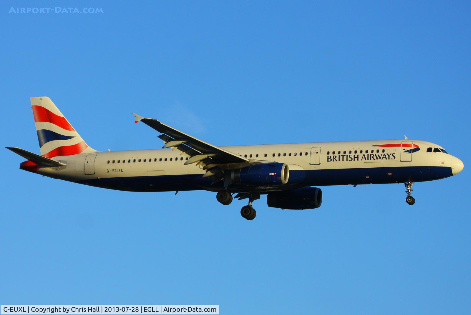 G-EUXL, 2007 Airbus A321-231 C/N 3254, British Airways