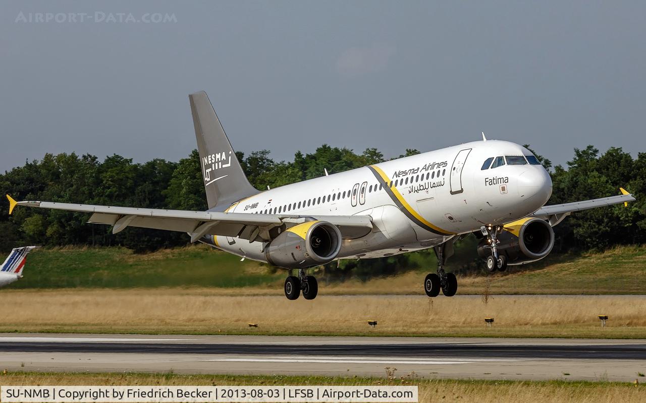 SU-NMB, 2002 Airbus A320-232 C/N 1732, moments prior touchdown at Basel