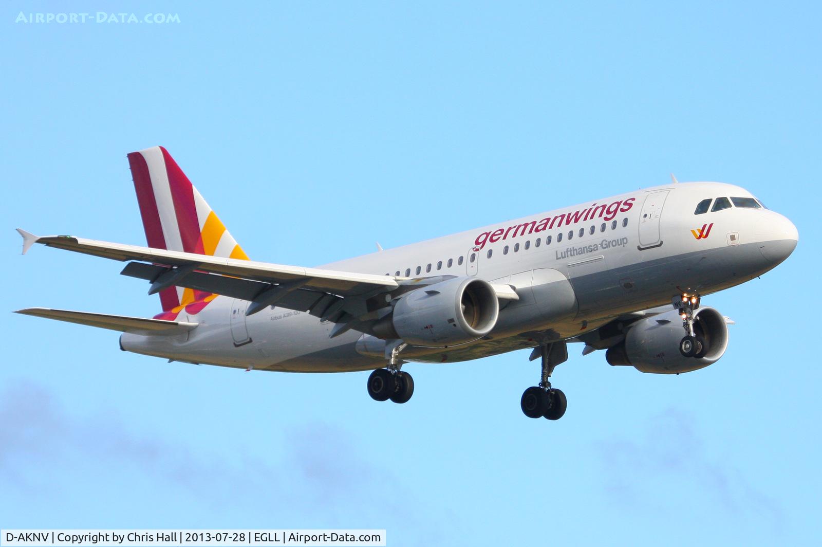 D-AKNV, 2005 Airbus A319-112 C/N 2632, Germanwings