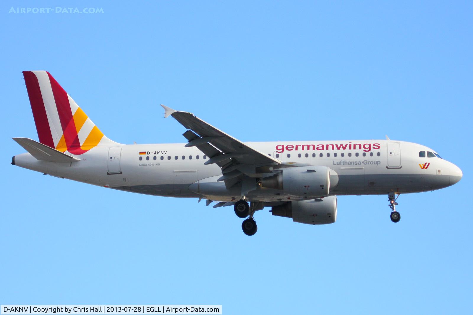 D-AKNV, 2005 Airbus A319-112 C/N 2632, Germanwings