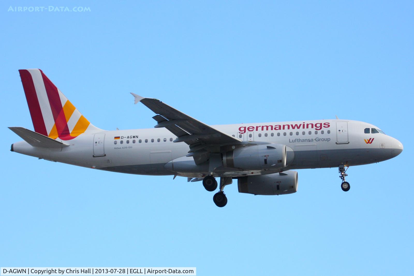 D-AGWN, 2009 Airbus A319-132 C/N 3841, Germanwings
