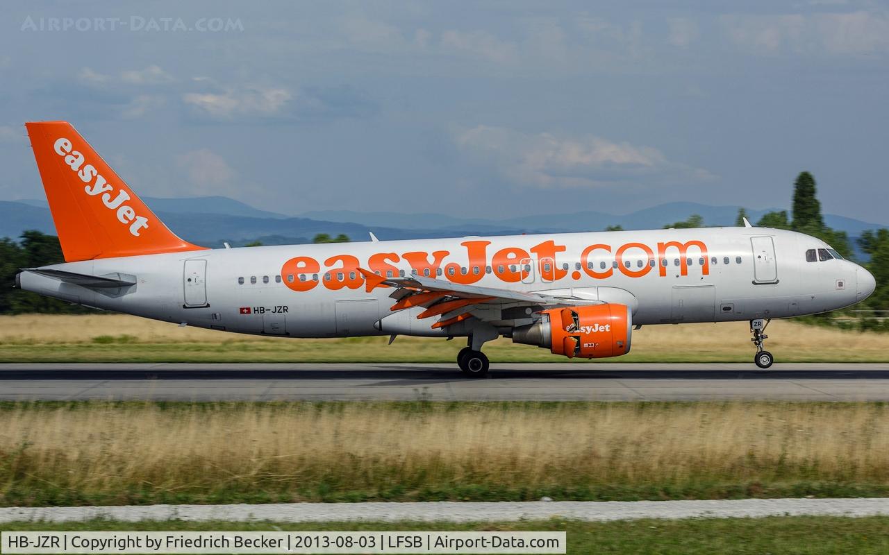 HB-JZR, 2009 Airbus A320-214 C/N 4034, decelerating after touchdown