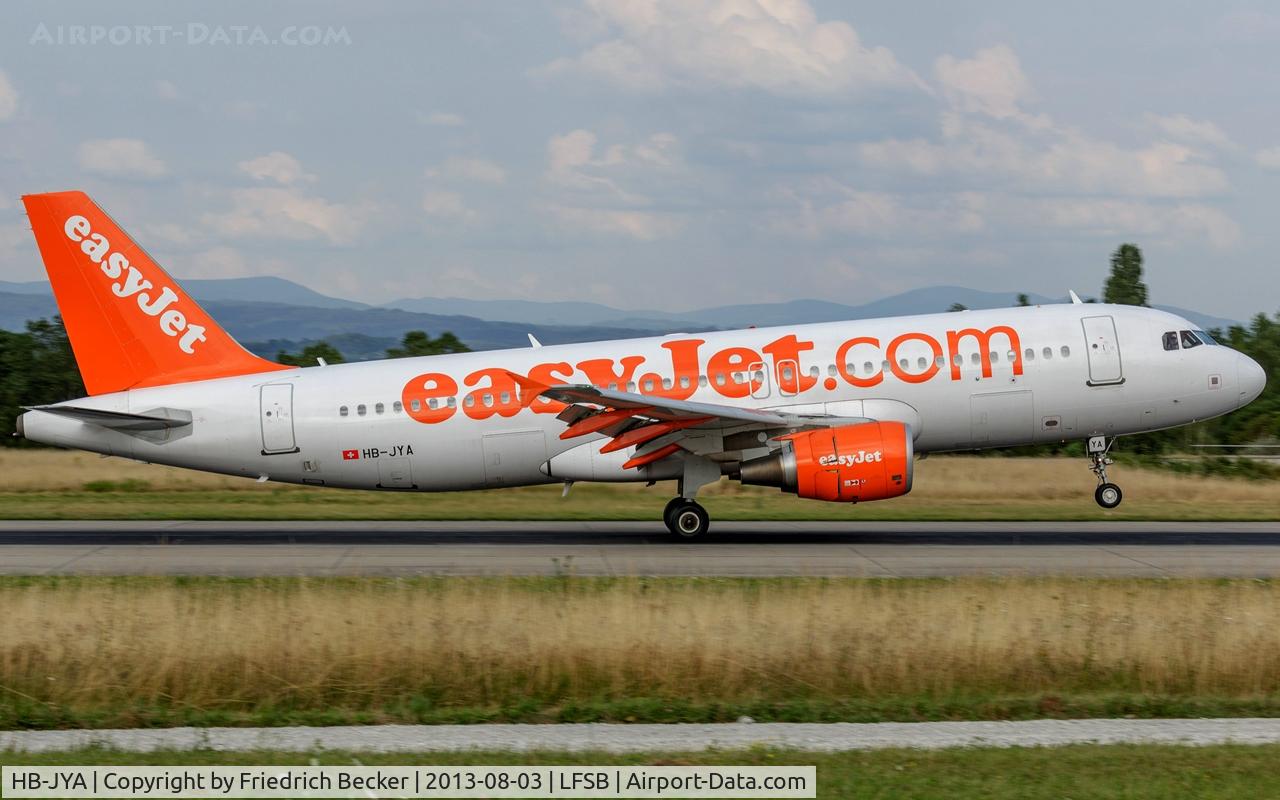 HB-JYA, 2010 Airbus A320-214 C/N 4250, decelerating after touchdown