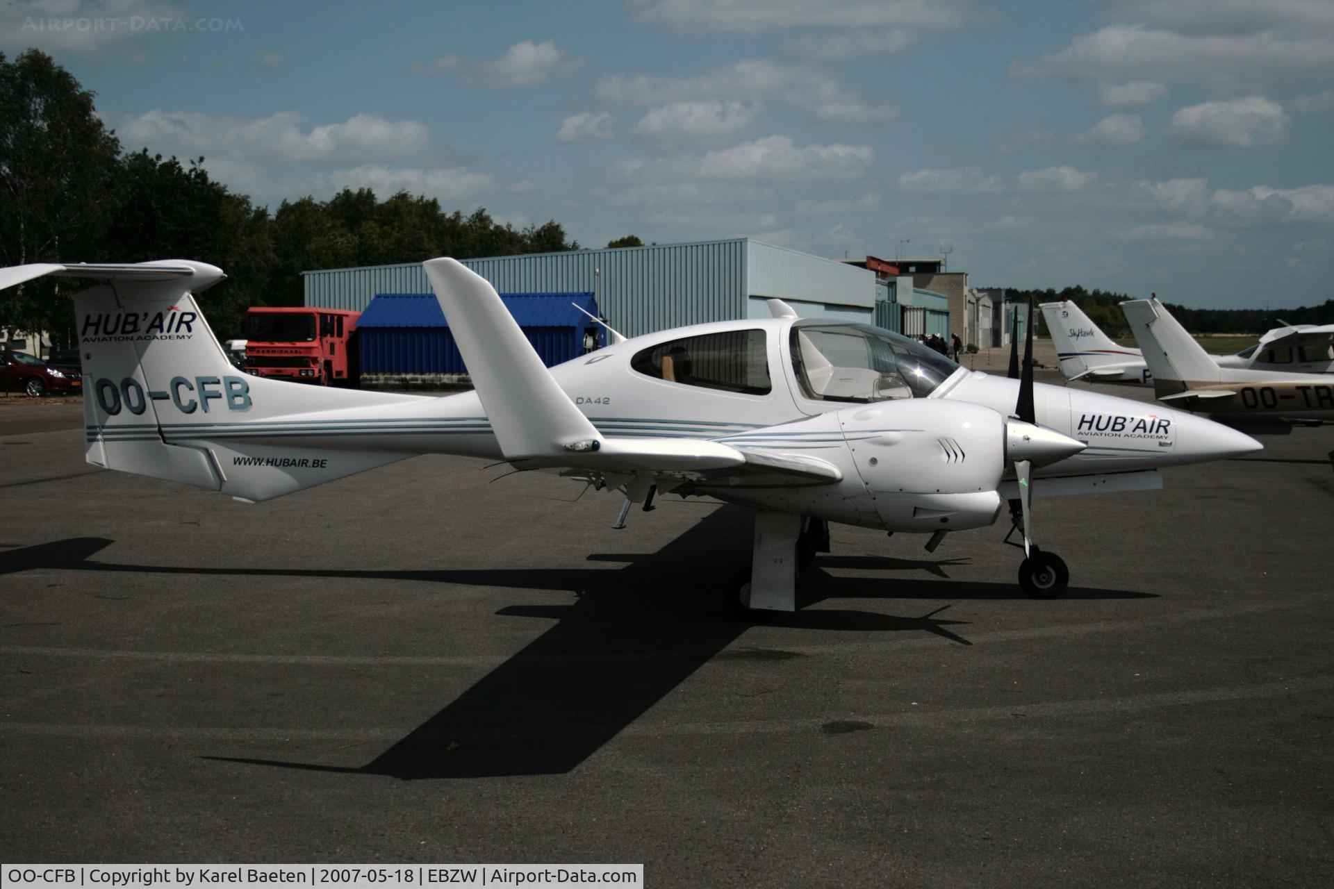 OO-CFB, 2005 Diamond DA-42 Twin Star C/N 42.018, regular visitor @EBZW