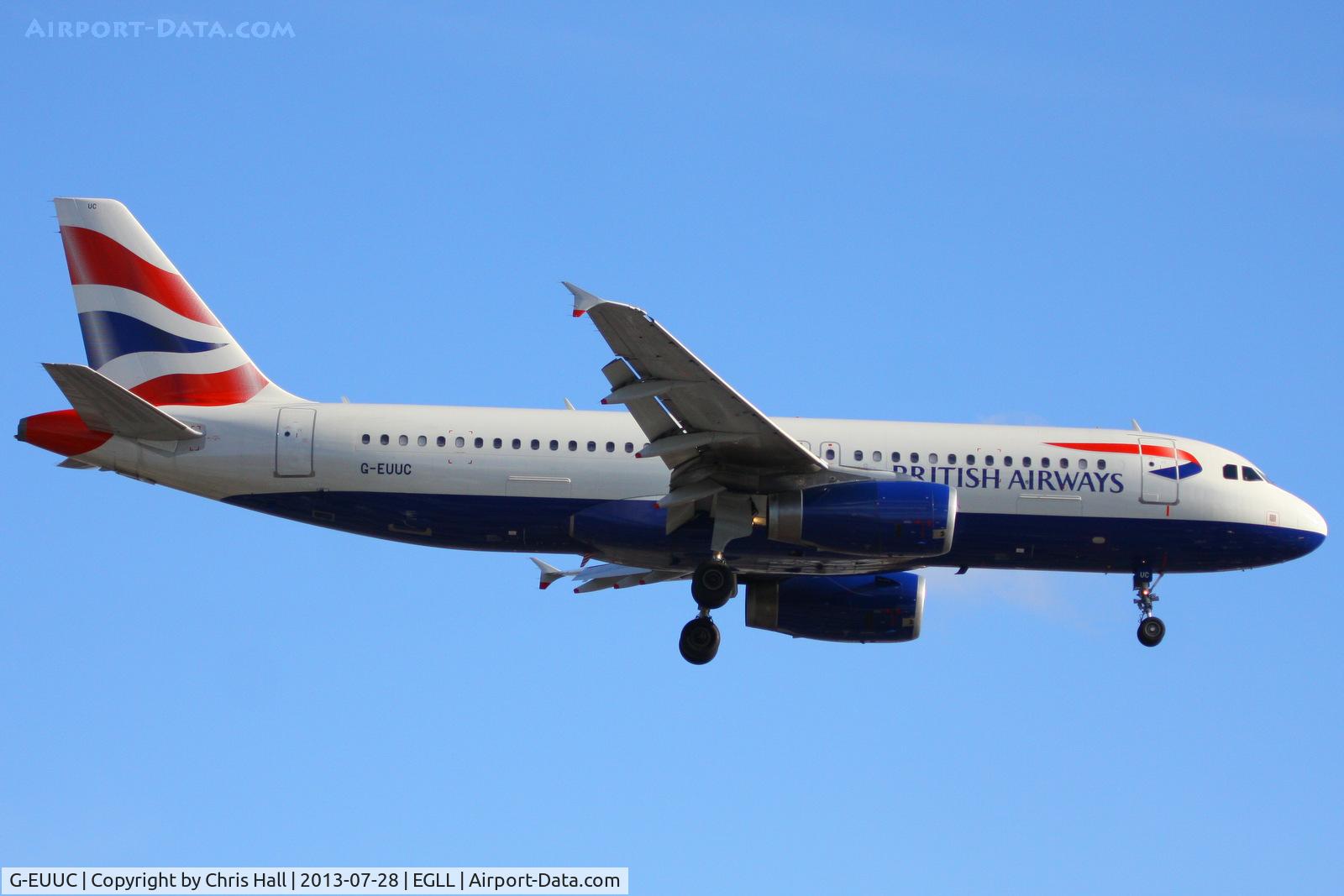G-EUUC, 2001 Airbus A320-232 C/N 1696, British Airways