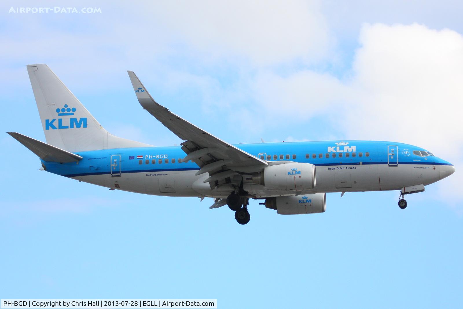 PH-BGD, 2008 Boeing 737-7K2 C/N 30366, KLM Royal Dutch Airlines