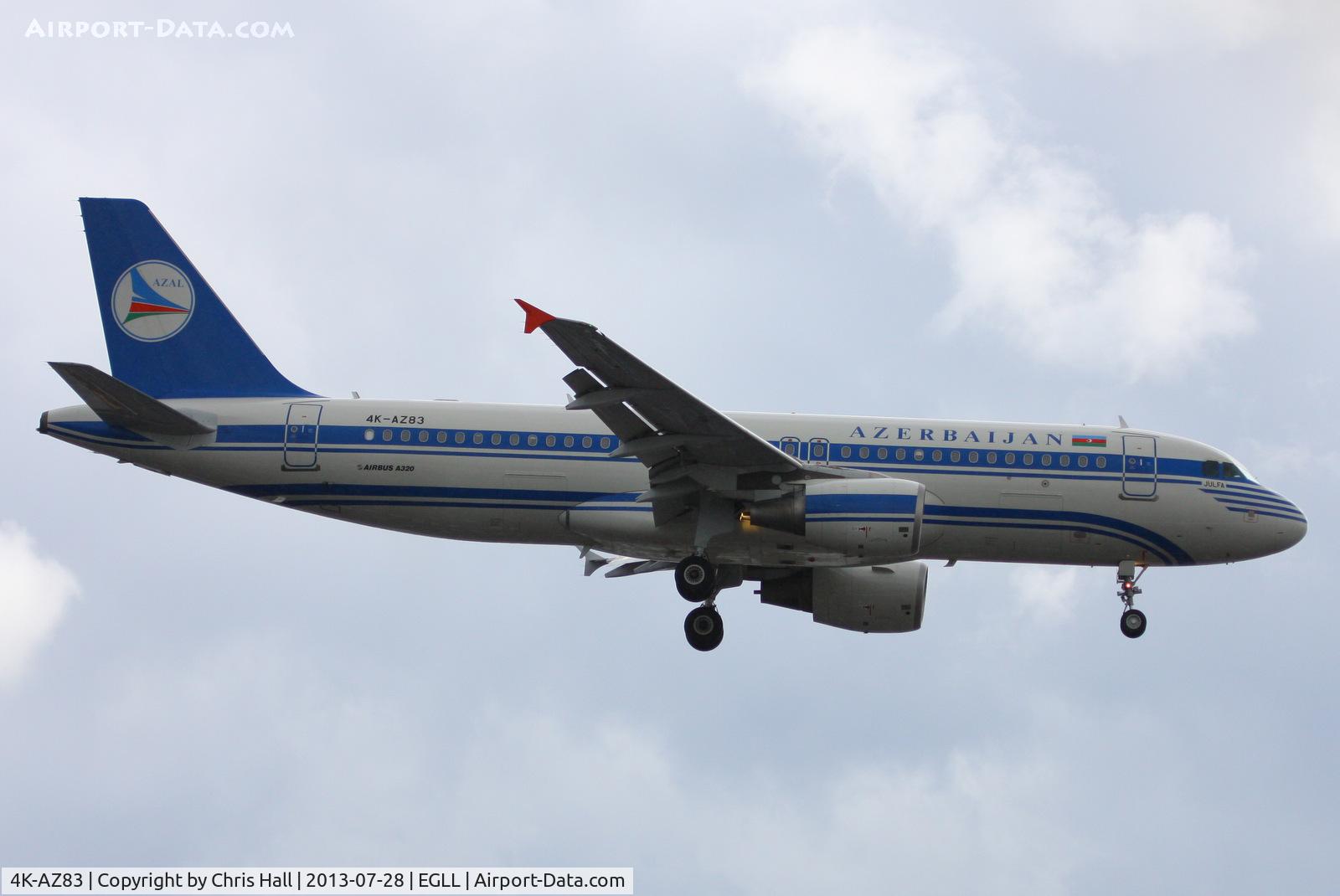 4K-AZ83, 2006 Airbus A320-214 C/N 2685, Azerbaijan Airlines