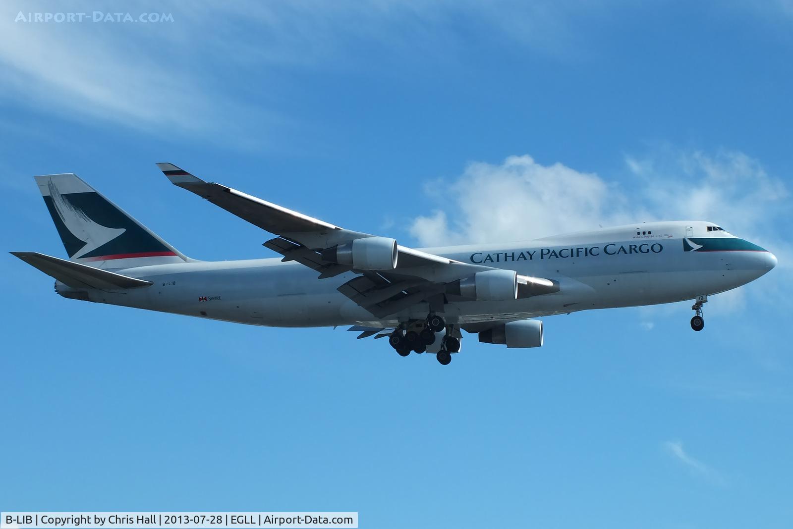 B-LIB, 2008 Boeing 747-467ERF C/N 36867, Cathay Pacific
