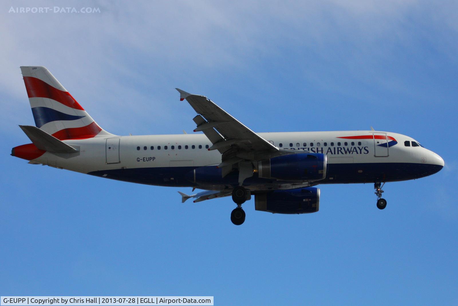 G-EUPP, 2000 Airbus A319-131 C/N 1295, British Airways